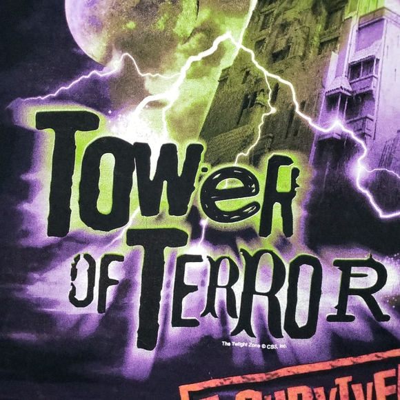 Vintage I Survived Tower Of Terror The Twilight Zone Walt Disney World T-shirt - Picture 9 of 12